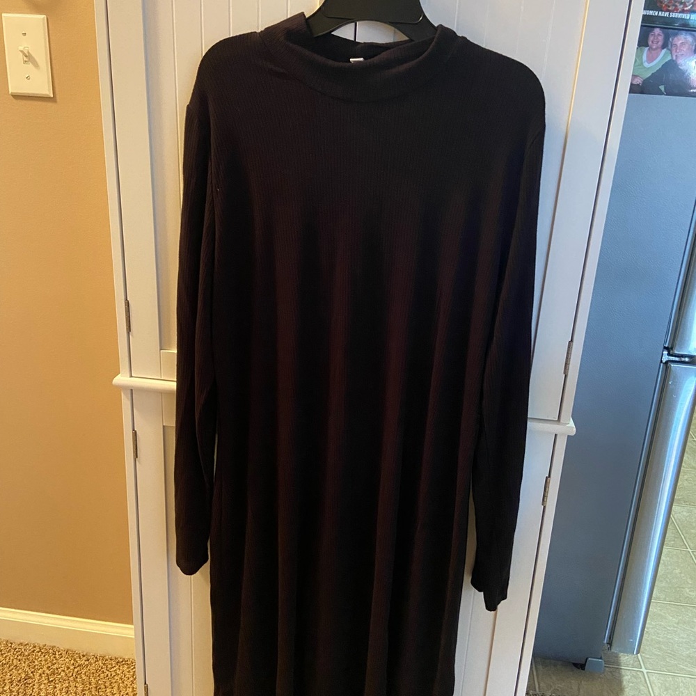 Black Long Sleeve sweater dress